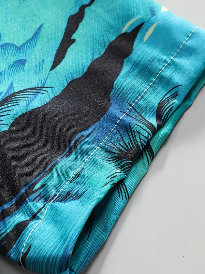 Camicia Palme Mare Uomo