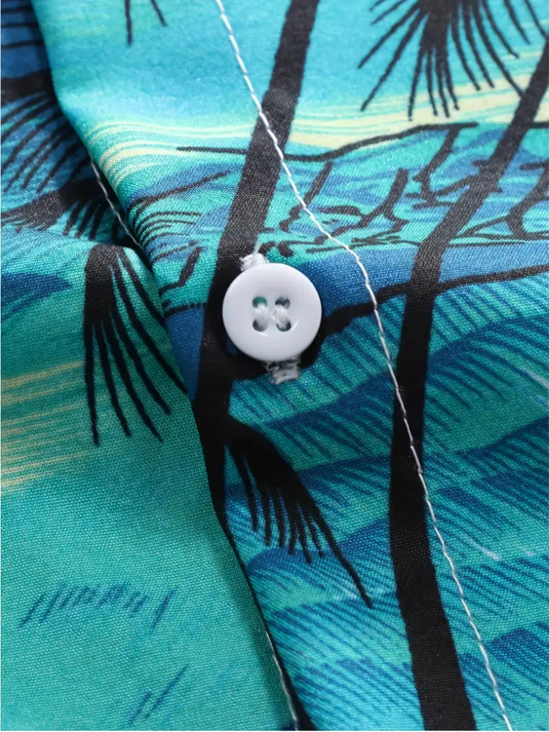 Camicia Palme Mare Uomo