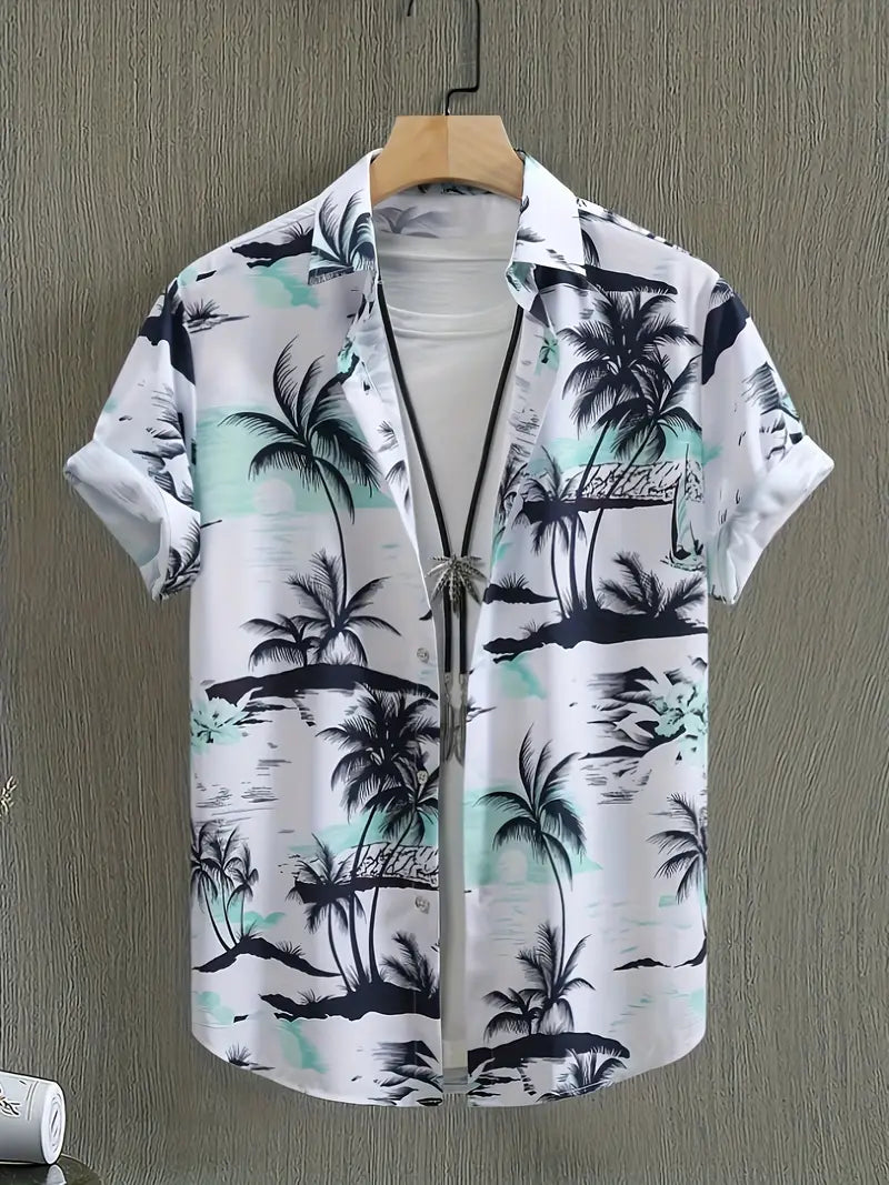 Camicia Palme Mare Uomo