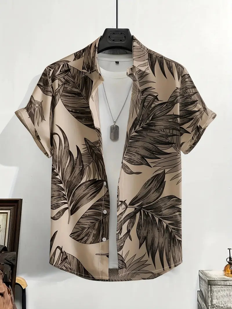 Camicia Floreale Tropicale Uomo