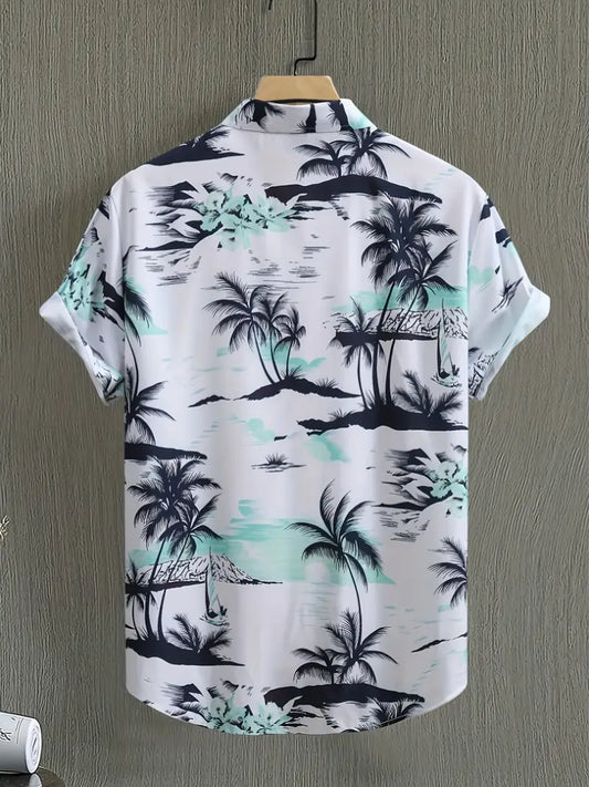 Camicia Palme Mare Uomo